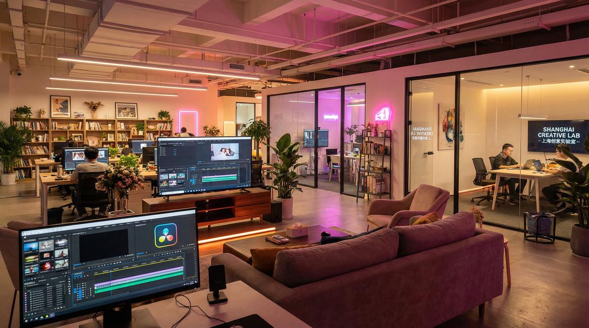 国产主播传媒公司办公环境